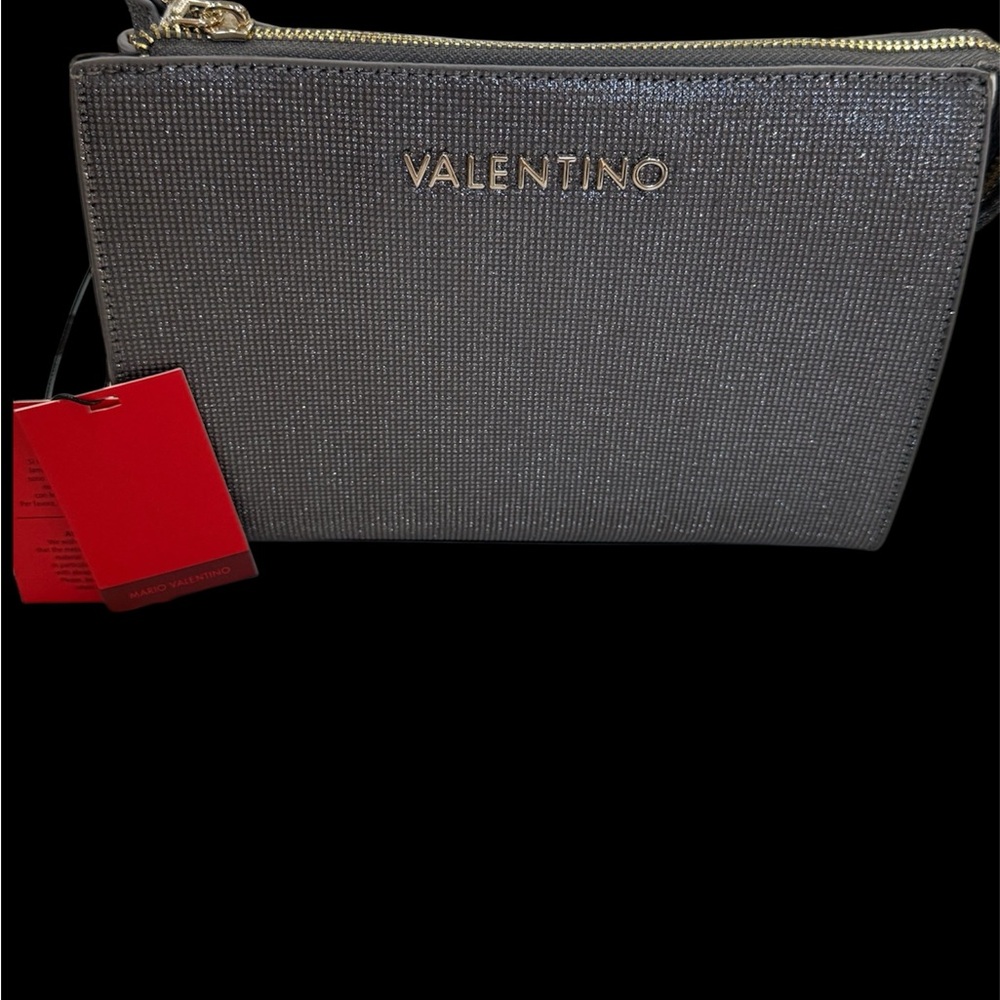 Valentino Metallic Silver Handbag / Clutch